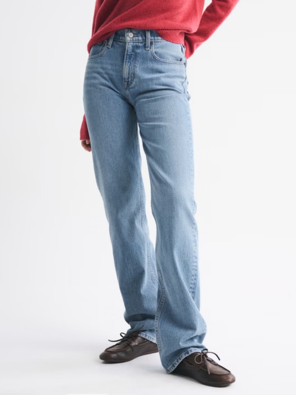 Abercrombie & Fitch High Rise 90's Relaxed Heart Embroidered Jeans Size 31/12